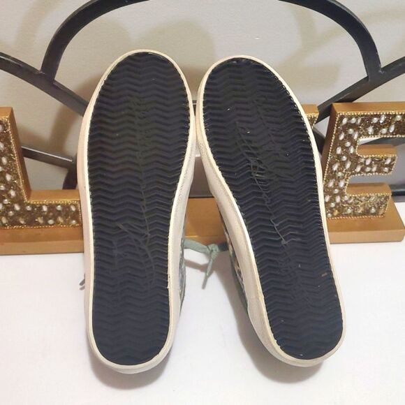 Vintage Havana Womens Spot On Calf Hair Snake Lace Up Gray Sneakers Sz 6.5 - Picture 12 of 12